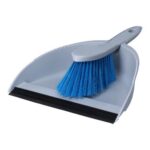 Kehrgarnitur 300 mm x 200 mm x 110 mm mit Lippe grau weiche Borsten