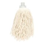 Wischmop Mini AQUVA Ø 9,5 cm x 28,5 cm weiss - Fransenmop