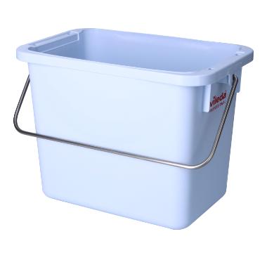 70806 Eimer 27,8 cm x 17,6 cm x 21,6 cm 6L grau mit Farbclips – Bild 1