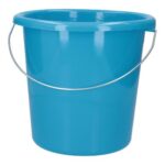 Eimer Ø 28,5 cm x 27,5 cm 10L blau mit Metallbügel
