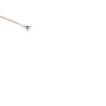 Holz-Stiel  Ø 24 mm x 1400 mm mit Klaue