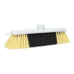 Besen 28 cm x 5,5 cm x 9 cm schwarz-weiss weiche Borsten
