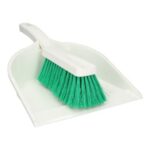 Kehrgarnitur 330 mm x 200 mm x 110 mm grün-weiss weiche Borsten