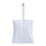 Kehrschaufel 370 mm x 240 mm x 170 mm weiss Metall mit Düllfgriff