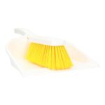 Kehrgarnitur 330 mm x 200 mm x 110 mm gelb-weiss weiche Borsten