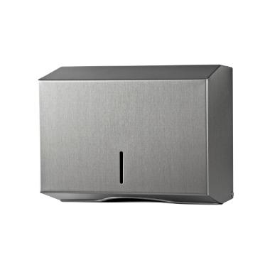 76285 Falthandtuchspender racon kappa XS 20,3 cm x 25,3 cm x 12 cm ZZ-Falz,Lagsilber – Bild 1