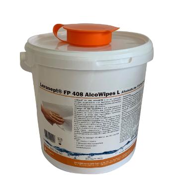 78222 Spender-Eimer Ø 22,5 cm x 22 cm 6,2 L weiss für Lerasept FP 408 AlcoWipes – Bild 1