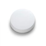 Glasabdeckung Ø 62 mm weiss