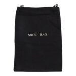 Schuhbeutel Baumwolle schwarz neutral