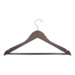 Kleiderbügel Holz mit gummiertem Steg wenge