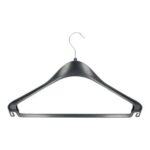 Kleiderbügel Kunststoff mit Steg schwarz