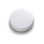 Glasabdeckung Ø 65 mm weiss