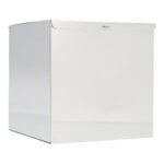 Kosmetiktuchspender Edelstahl 13 cm x 13 cm x 13 cm silber (S)