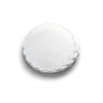 Glasuntersetzer Ø 9 cm 8-lagig weiss