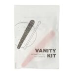 Kosmetik-Set 4U - Wattestäbchen, Wattepads und Nagelfeile in Papier-Beutel