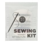 Nähset 4U - Garn, Näh- u Stecknadel, Sicherheitsnadel und Knopf in Papier-Beutel