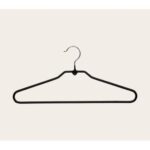 Kleiderbügel Metall mit schwarzer Gummierung