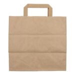 Kraftpapier-Tragetaschen 26 cm x 17 cm  x 25 cm braun 70g VERIVE