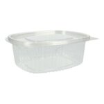 Salatbox rPET 170 mm x 140 mm x 60 mm 750ml transparent mit anh. Deckel VERIVE
