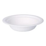 Bagasse-Terinne  Ø 178 mm x 40 mm 400ml weiss VERIVE