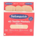 Salvequick Textilpflaster 72 mm x 19 mm u. 72 mm x 25 mm braun