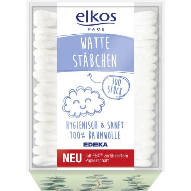 86000030 Elkos Bio Wattestäbchen doppelseitig unsteril – Bild 1