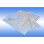 Bett-Unterlagen 60 cm x 40 cm 6-lagig blau