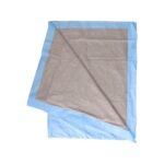 Bett-Unterlagen 90 cm x 60 cm 6-lagig blau