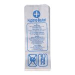 Hygienebeutel Papier 12 cm x 5 cm x 28 cm weiss 6 Sprachen