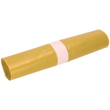 86000314 rLDPE-Müllsäcke 700 mm x 1100 mm gelb a. Rolle 120L T60 – Bild 1