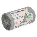 rLDPE-Müllbeutel 500 mm x 600 mm grau a. Rolle 30L 14my