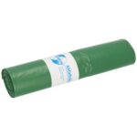 rLDPE-Müllsäcke 700 mm x 1100 mm grün a. Rolle 120L T60