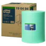 Reinigungstuchrolle 27,5 cm x 36 cm x 180 m 1-laigg 500 Blatt W1,2,3 Tork türkis