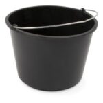 Eimer Ø 31 cm x 25 cm 12L schwarz mit Metallbügel