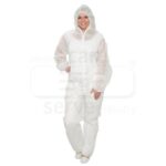 PP-Overall mit Kapuze Gr. XXL weiss