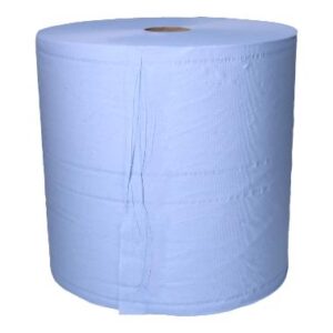 Putztuchrolle recycelt 36 cm x 38 cm x 360 m 3-lagig 1000 Blatt blau