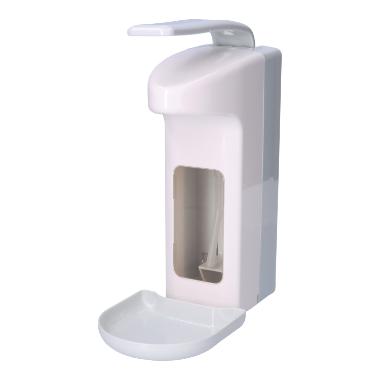 86001467 Seifenspender Temdex 20,5 cm x 12 cm x 31 cm 500ml weiss mit Armhebel – Bild 1