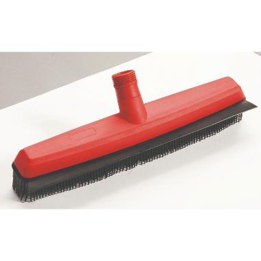 86001783 Besen 33,5 cm x 6 cm x 9 cm rot-schwarz mit Gumminoppen – Bild 1