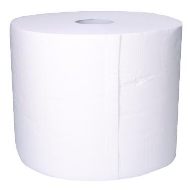 86001845 Putztuchrolle 26,4 cm x 38 cm x 380m 2-lagig 1000 Blatt weiss – Bild 1