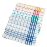 Geschirrtuch 50 cm x 70 cm gelb-weiss Baumwolle