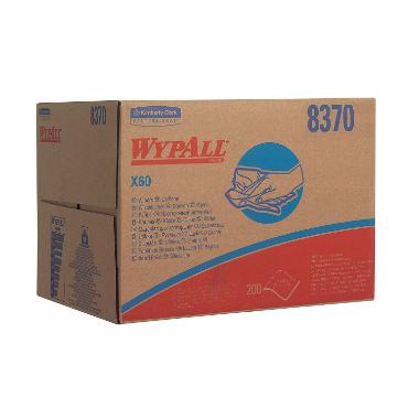 86002268 Wypall X60 Wischtücher 41,8 cm x 28,3 cm 1-lagig blau – Bild 1