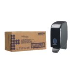 Seifenspender 23,5 cm x 11,6 cm x 11,4 cm 1L schwarz Aquarius