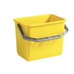 Eimer 24 cm x 16 cm x 20 cm 4L gelb mit Kunststoffbügel