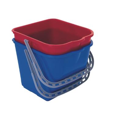 86004055 Eimer 34 cm x 31 cm x 27,5 cm 15L blau mit Kunststoffbügel – Bild 1