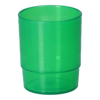 86004262 Mehrweg-Medikamentenbecher Ø 30 mm x 40 mm 25ml grün – Bild 1