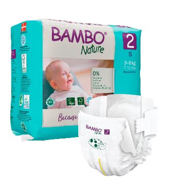 86004347 Bambo Nature 2 S Mini Windeln 3-6kg – Bild 1