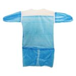 PP-PE-Laborkittel weiss-blau Gr. XL teillaminiert mit Perforation