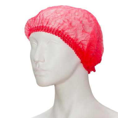 86004781 PP-Haarhaube 52 cm rot Klipphaube – Bild 1