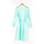 PP-Besucherkittel XL grün mit Gummizugbündchen