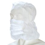 Astrohaube mit Mundschutz PP-Vlies  weiss